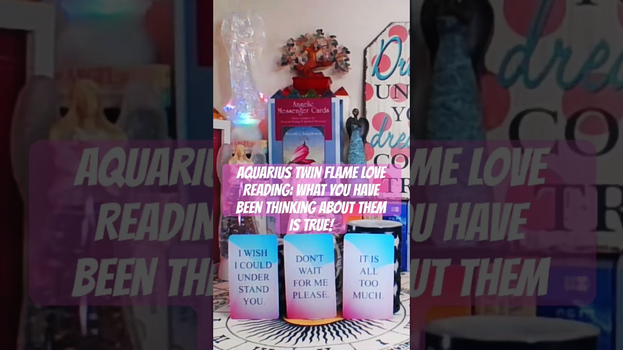 AQUARIUS TWIN FLAME LOVE READING: WHAT YOU HAVE BEEN THINKING ABOUT THEM IS TRUE! #aquarius #love