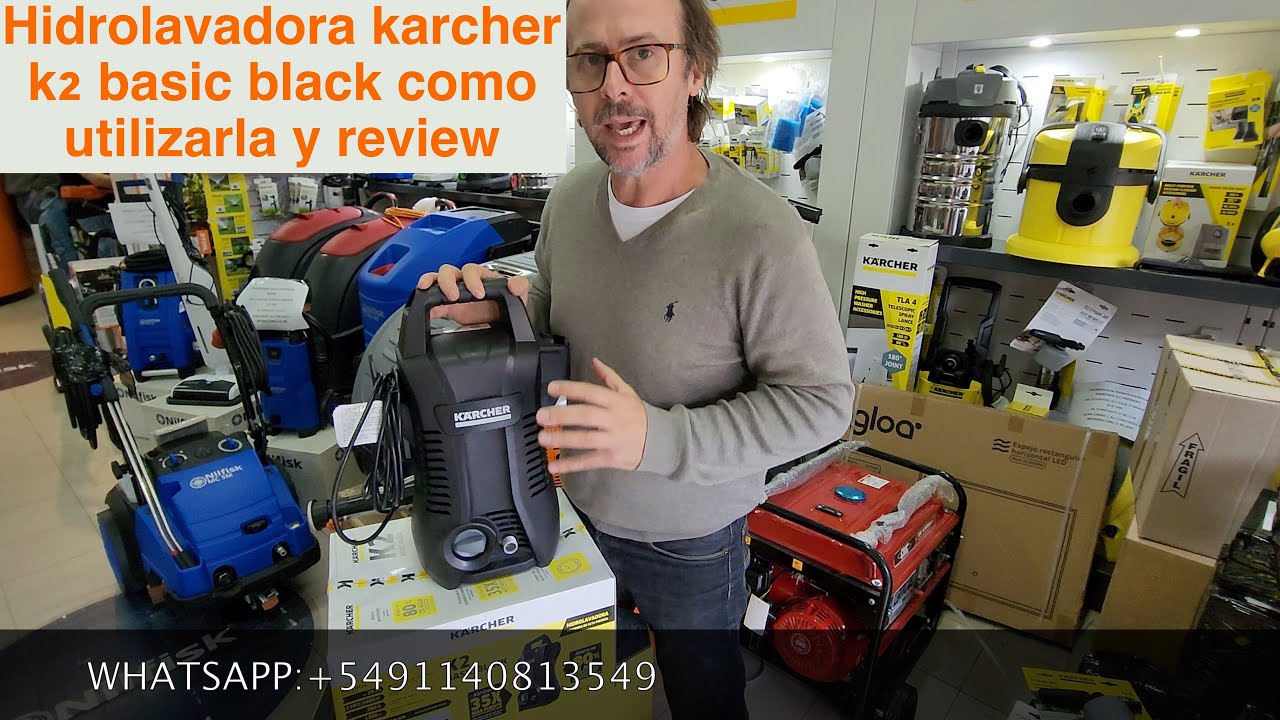 Hidrolavadora Karcher k2 Basic Black - Primeros pasos, tutorial, unboxing, review, cómo utilizarla