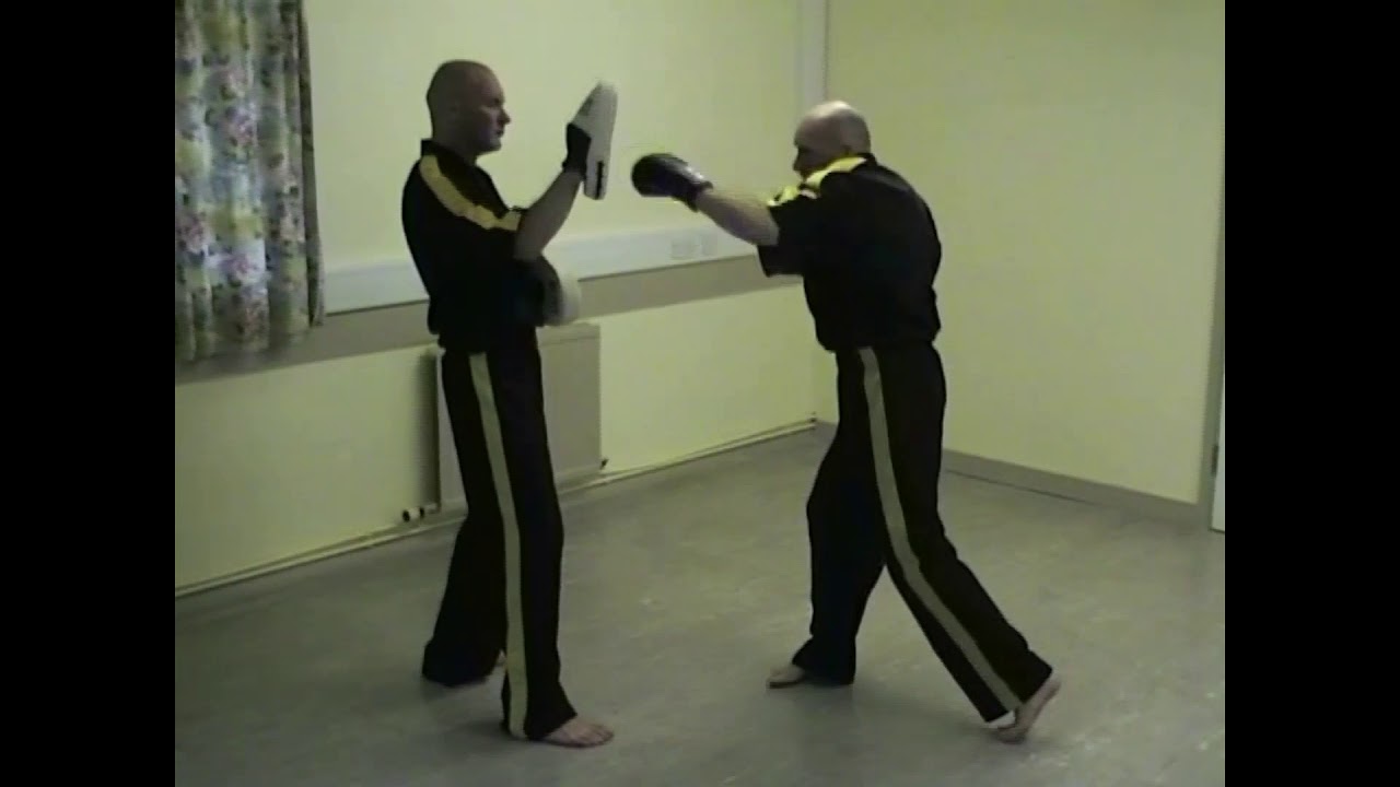 Kickboxing punching combinations. Easy routines. Give 'em the old one - two...No nonsense!