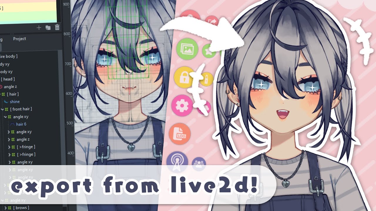 как экспортировать из live2d в vtube studio! 【руководство по live2d 5.0】