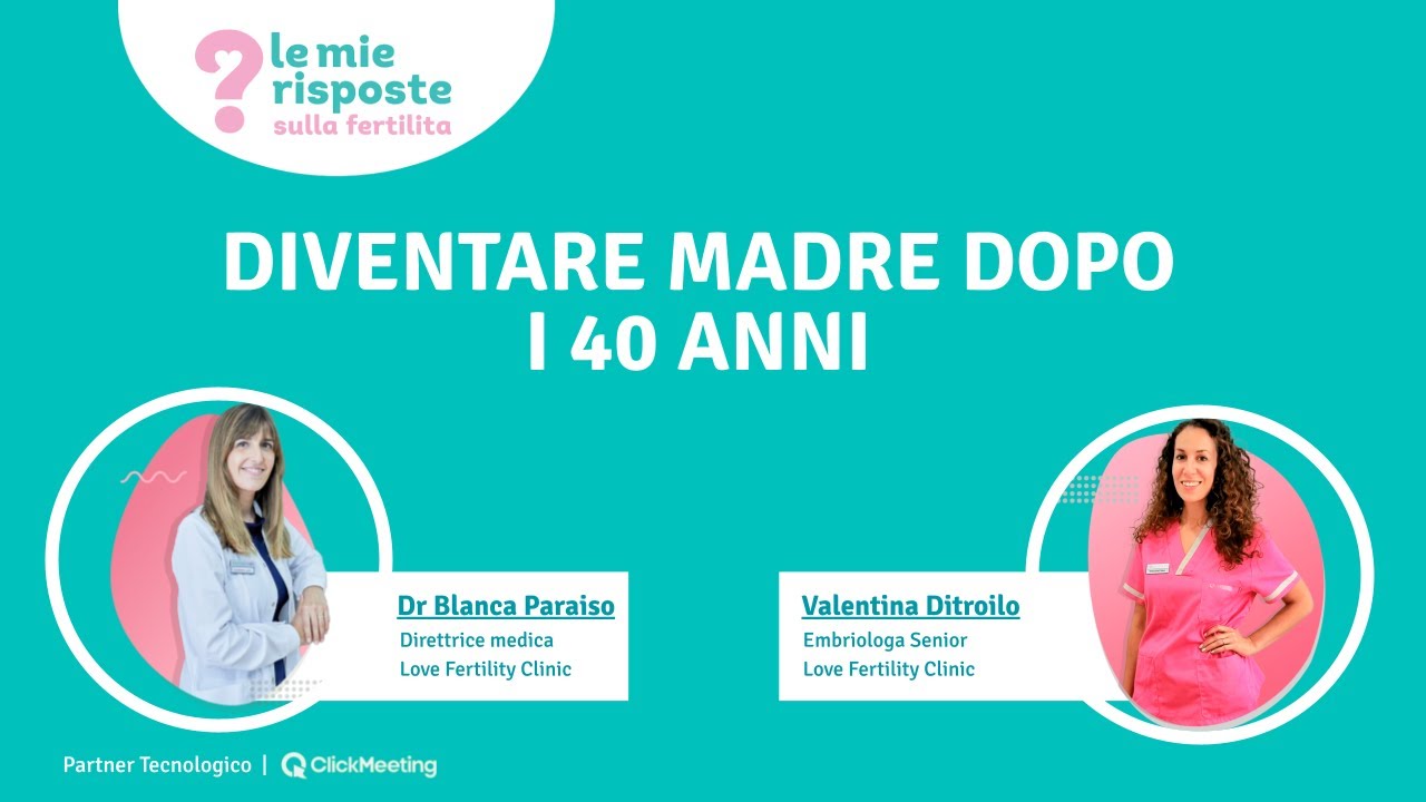 Diventare madre dopo i 40 anni