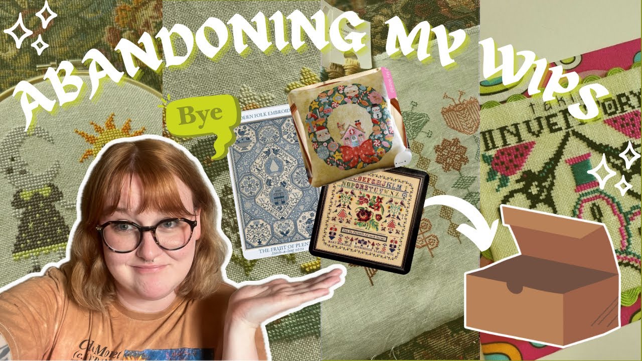 Saying Goodbye to Half My WIPs (Flosstube Extra)