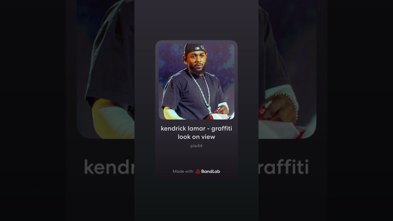 Kendrick Lamar Type Beat - graffiti look on the view