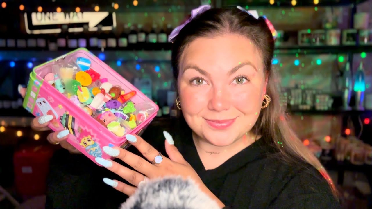 asmr/ СУПЕР МИЛЫЙ Shopkins Show n Tell🫐🍝🥝 (шепотом)