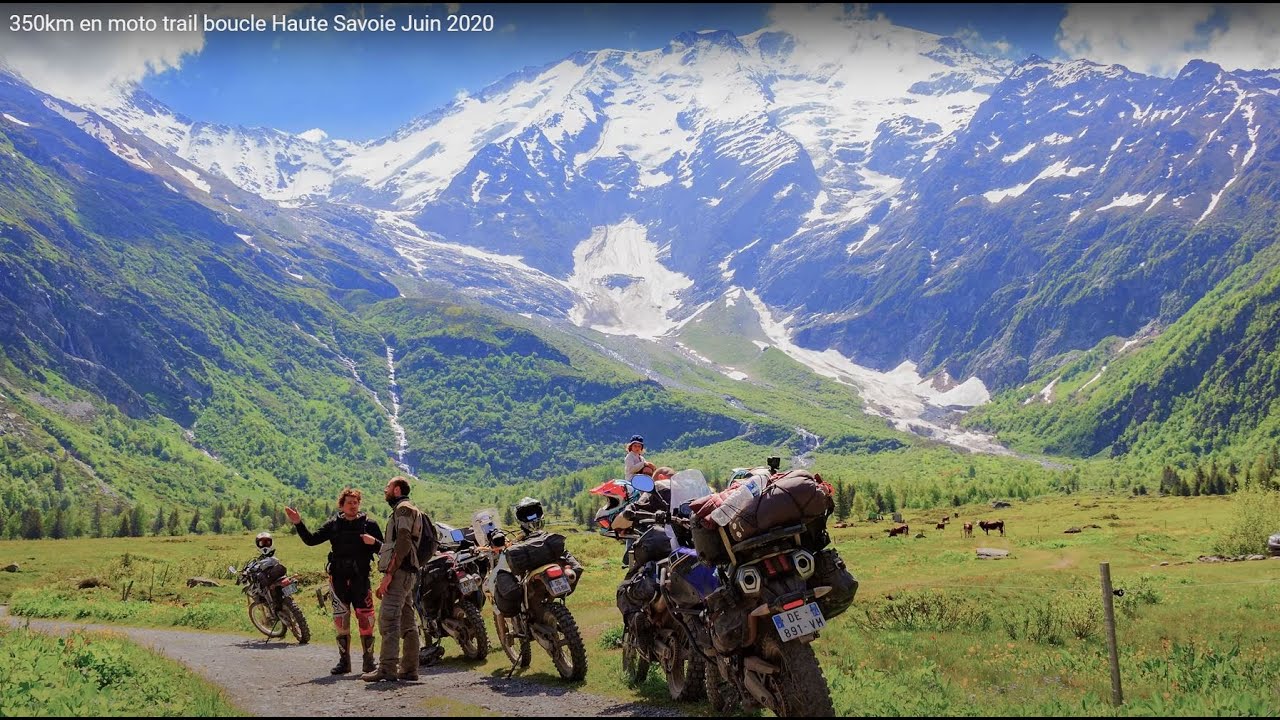 350km en moto trail boucle Haute-Savoie Juin 2020
