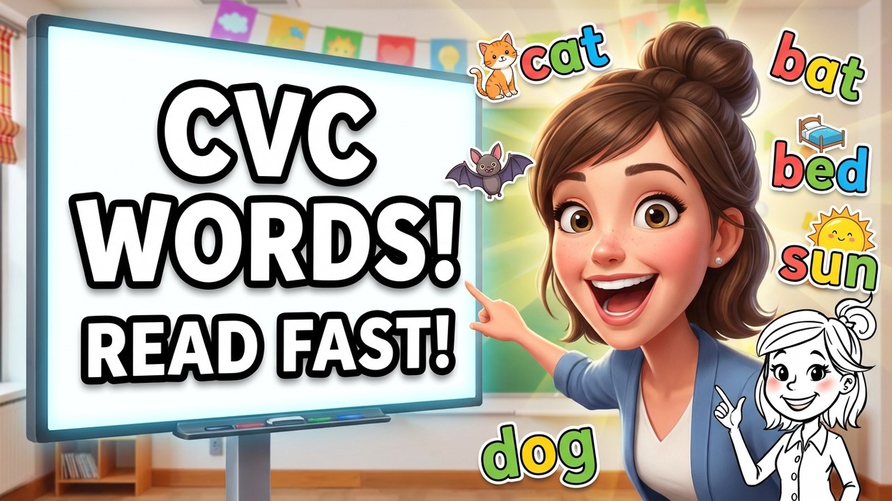Learn CVC Words: Easy Reading and Phonics for Beginners