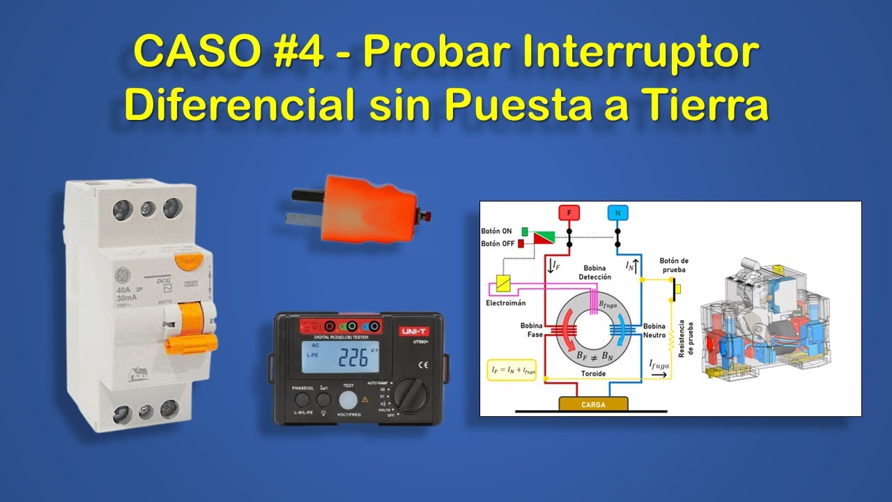 CASO  #4 - Probar ID sin Puesta a tierra