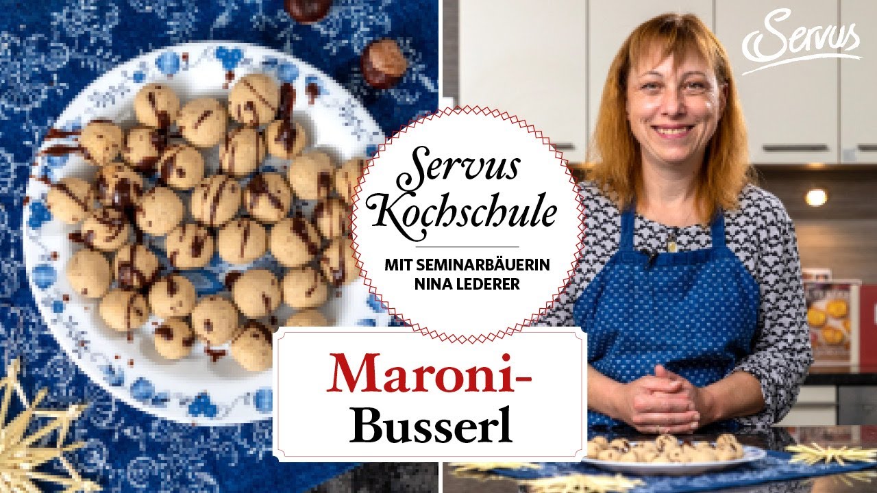 Maronibusserl: Keksrezept aus dem Burgenland
