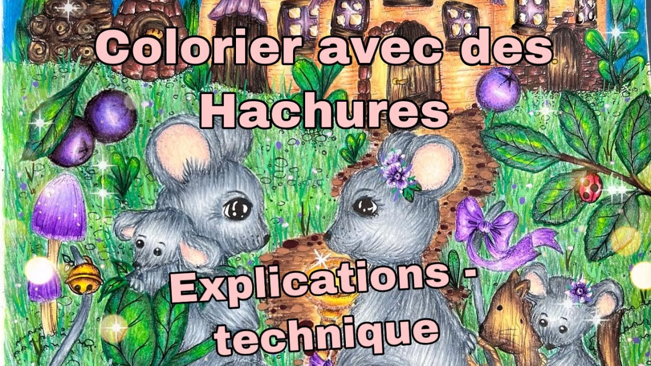 Colorier avec la technique des hachures