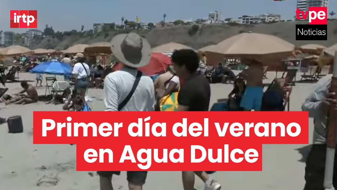 Chorrillos: cientos de personas acuden a la playa Agua Dulce en el primer día del verano