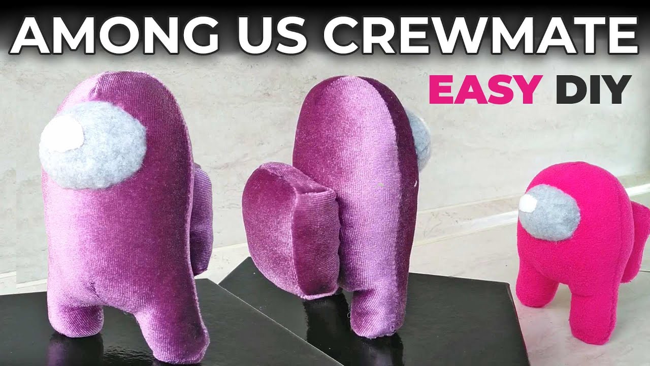 AMONG US Standing Crewmate Pattern and Step by Step Sewing Tutorial