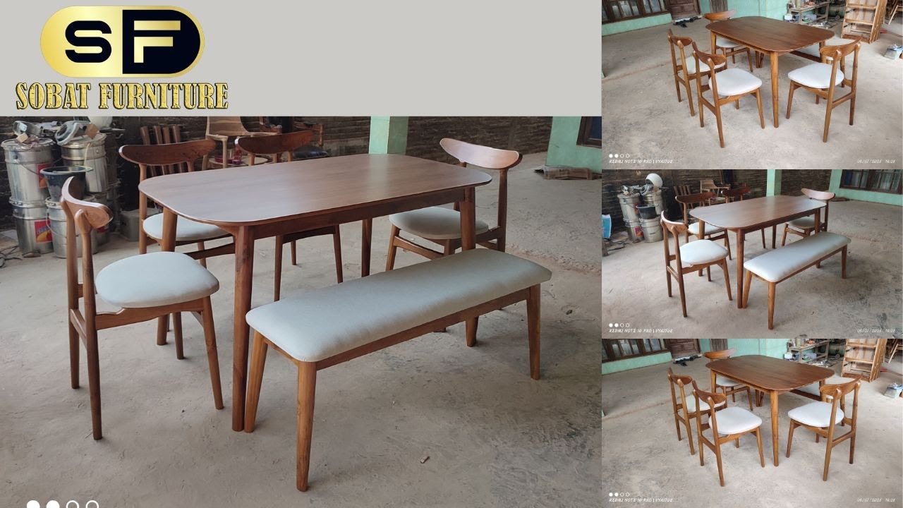Set Meja Makan Ropan Bulan Meja Oval Terbaik Minimalis Berkualitas Model Simpel Nyaman Modern