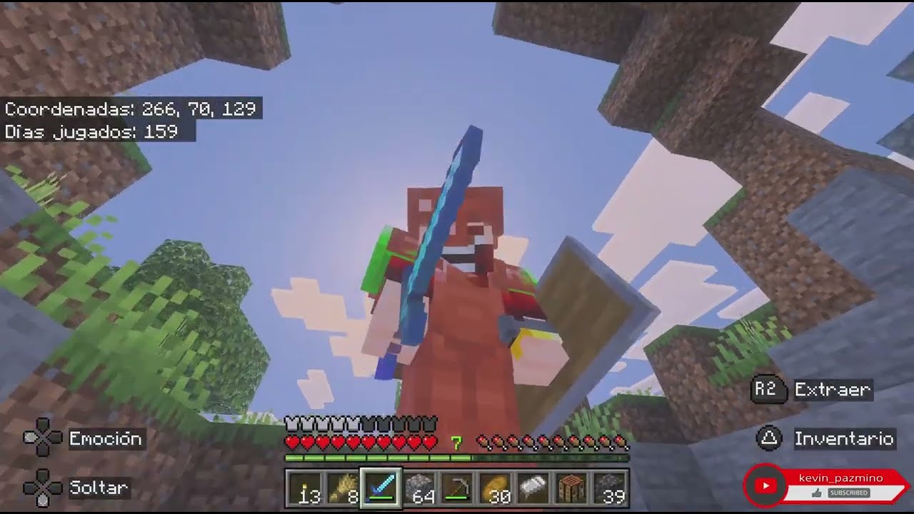 LES PRESENTO MI CASA Y BUSCANDO MINERALES | MINECRAFT | SUPERVIVENCIA | PS5