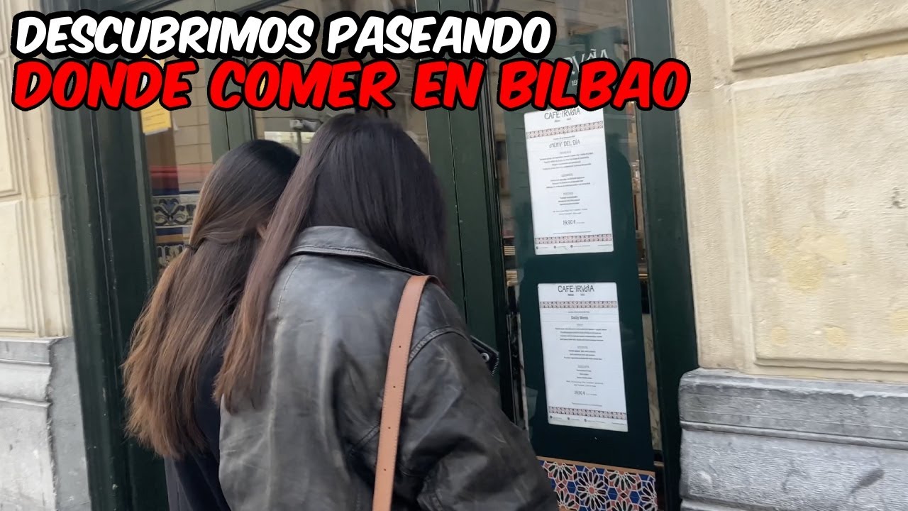 Descubrimos paseando donde comer. Bilbao Walk. 06 Febrero 2024.