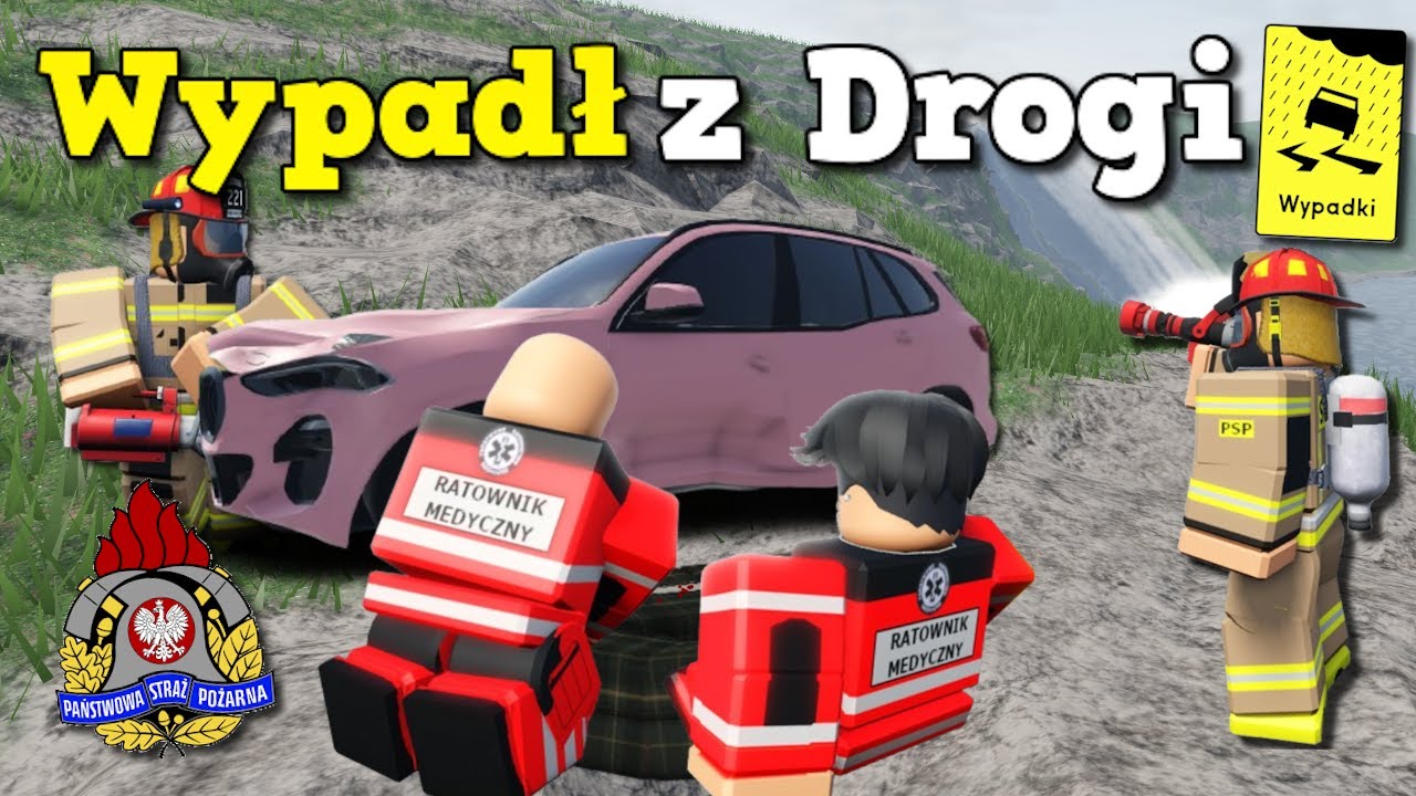 Wypadł z Drogi!?😨😯/ Straż Pożarna / ERLC / PSP / #9