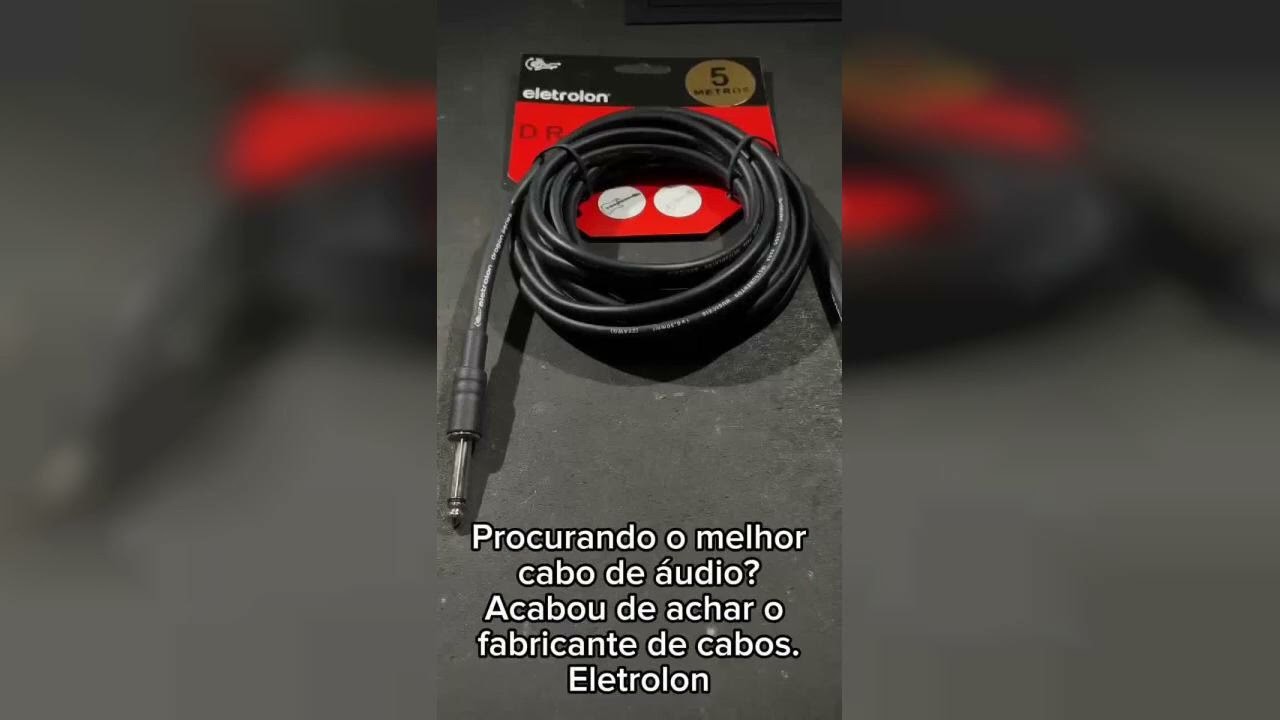 Review: Cabo P10 ELETROLON Mono 90º Graus Violão Guitarra Baixo 5m Metros