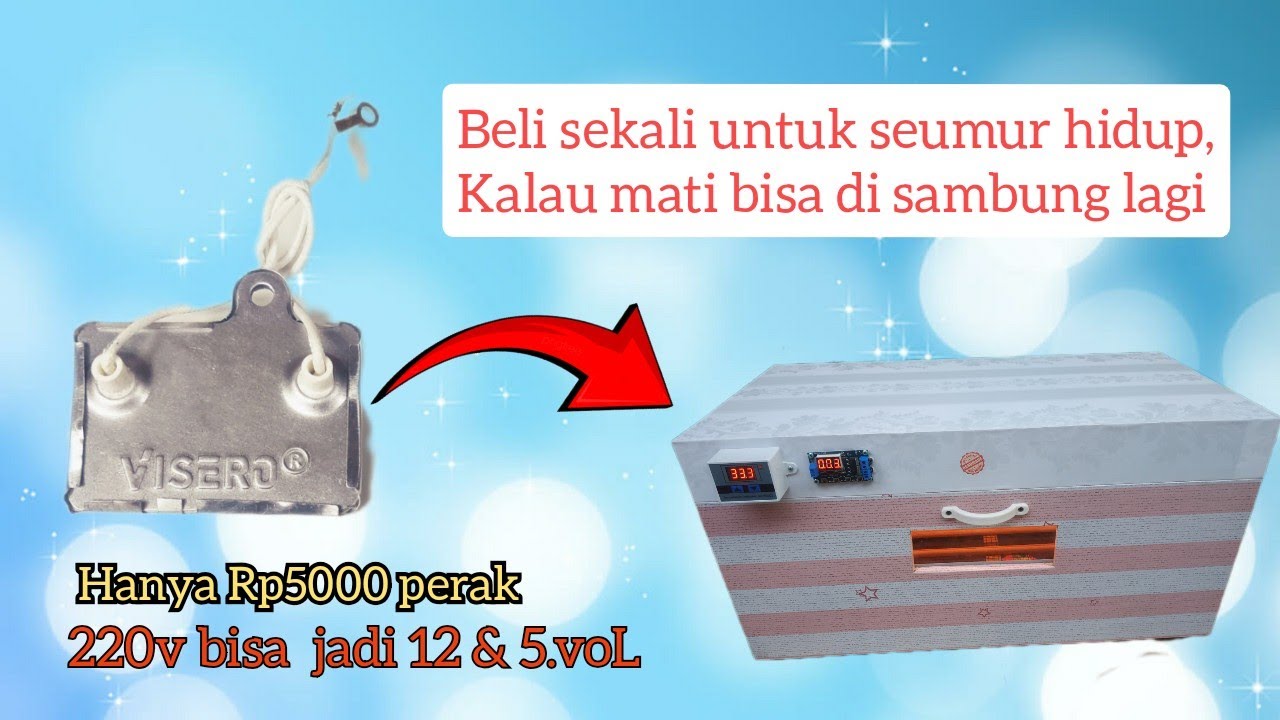 membuat elemen pemanas 5vol dan 12v untuk mesin penetas telur, bisa pakai aki atau powerBank