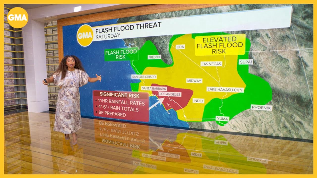 Heavy rain triggers flash flood warnings across California