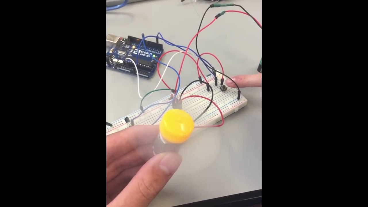 DC motor push button
