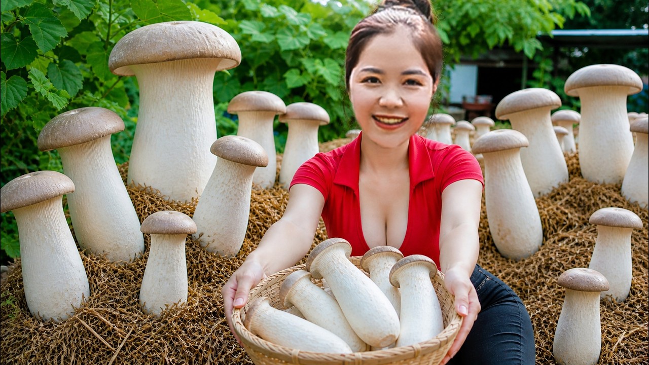 Harvesting 1000+KG Organic King Oyster MUSHROOMS & Selling Everything Fast!