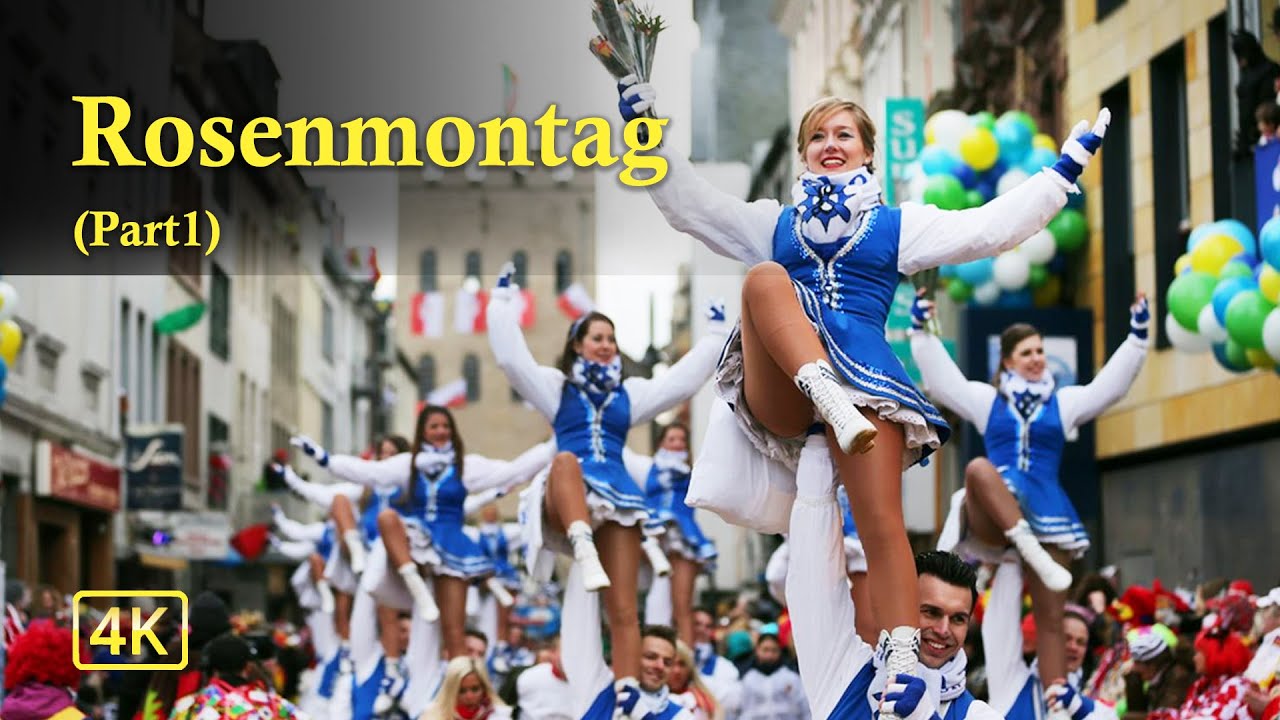 Germany 🇩🇪  Rosenmontagsumzug, Karneval im Mainz 2023 4K(60fps)| Best event in Germany