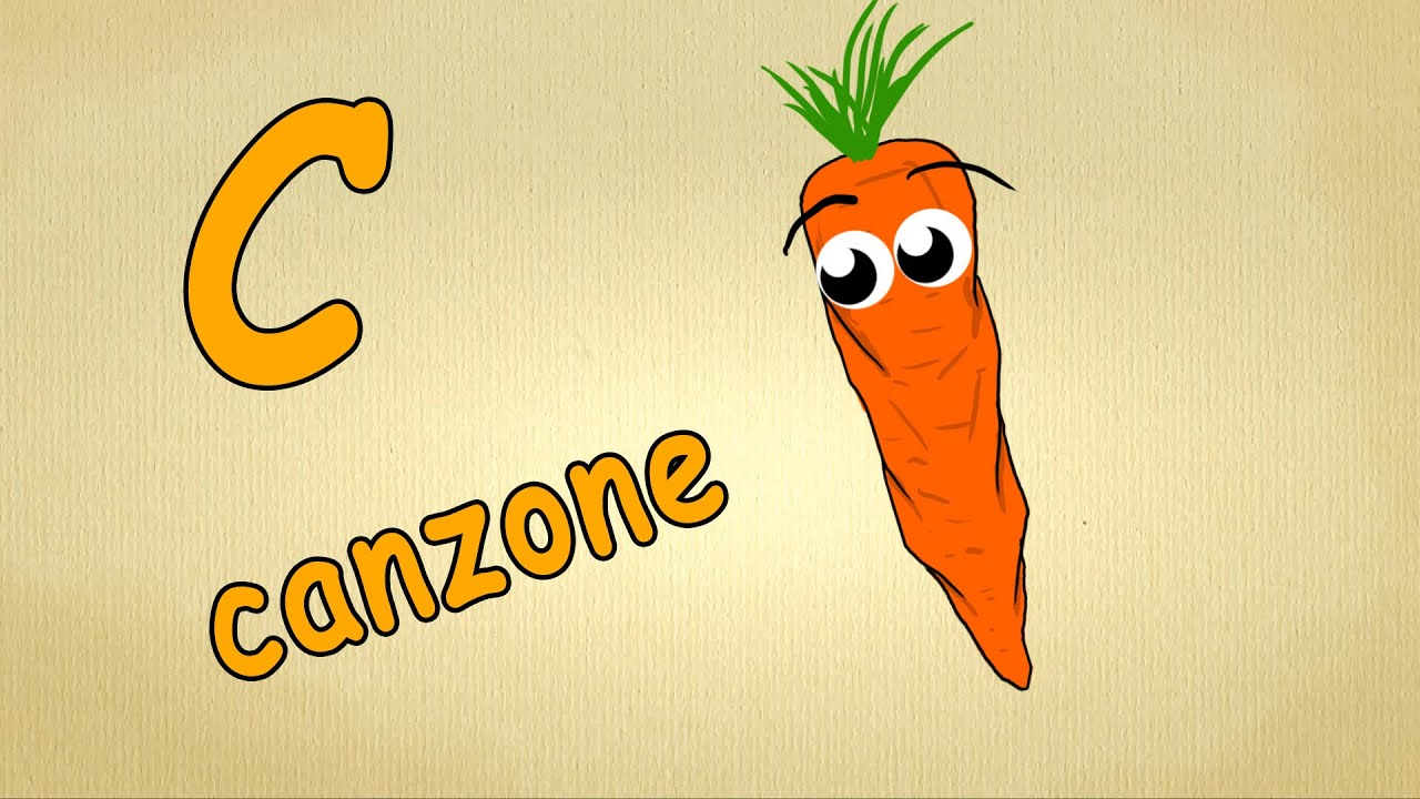 alfabeto italiano pronuncia - C Canzone - alfabeto canzone per bambini