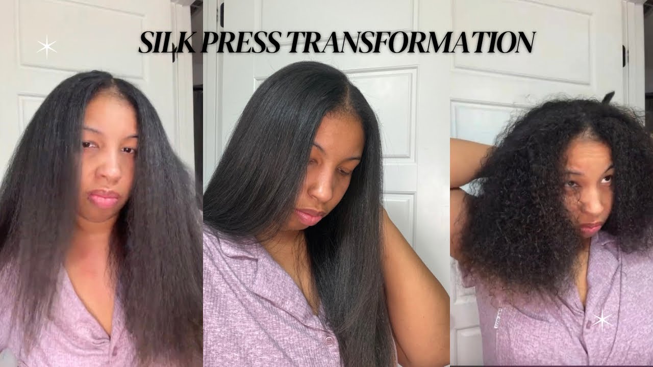 Silk Press Transformation on Natural Hair ✨ | Satisfying Process