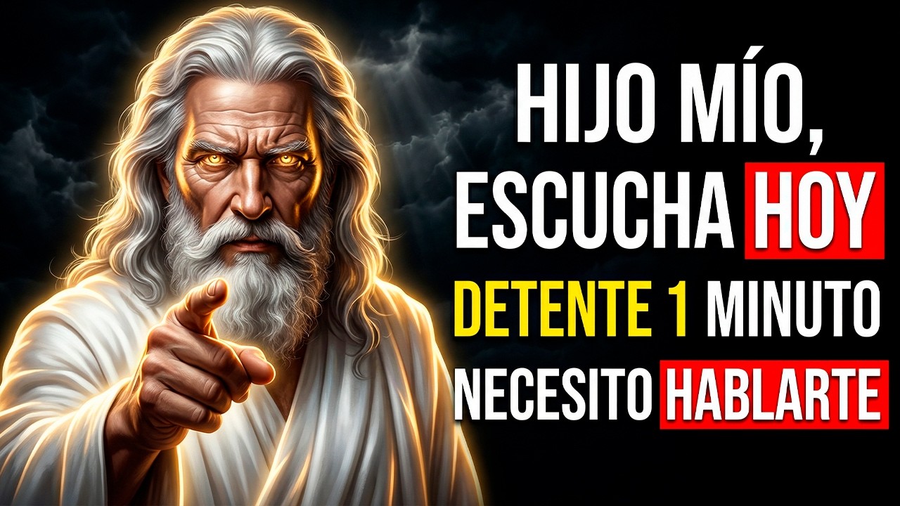 DIOS DICE: DETENTE 1 MINUTO, NECESITO HABLARTE | MENSAJE DE DIOS HOY