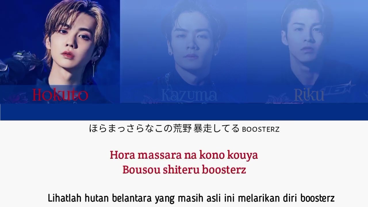The Rampage From Exile Tribe - 16Boosterz [Color Coded Lyrics Kan|Rom|Indo]