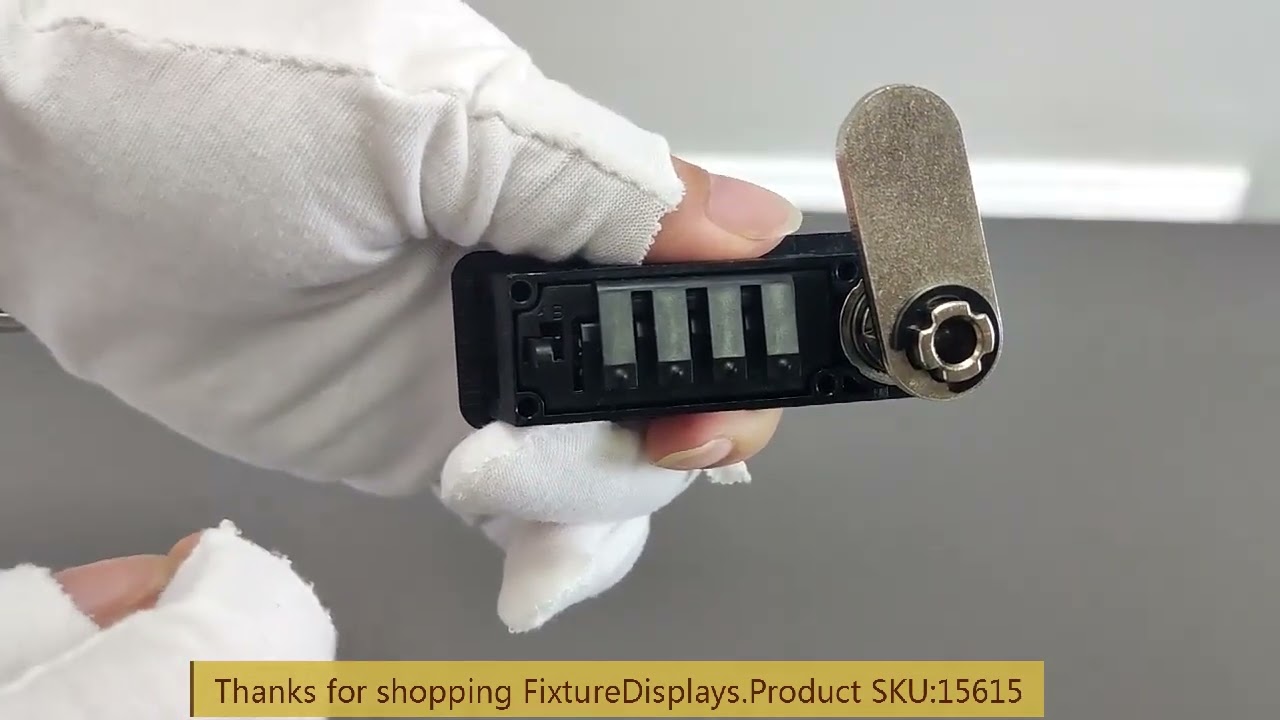 15615 combination lock with master key surface mount metal cabinet drawer door fixturedisplays