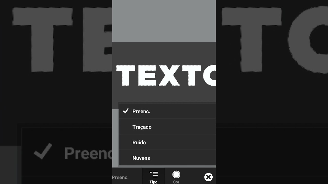 Como Fazer TEXTO VAZADO Pelo PS TOUCH #pstouch