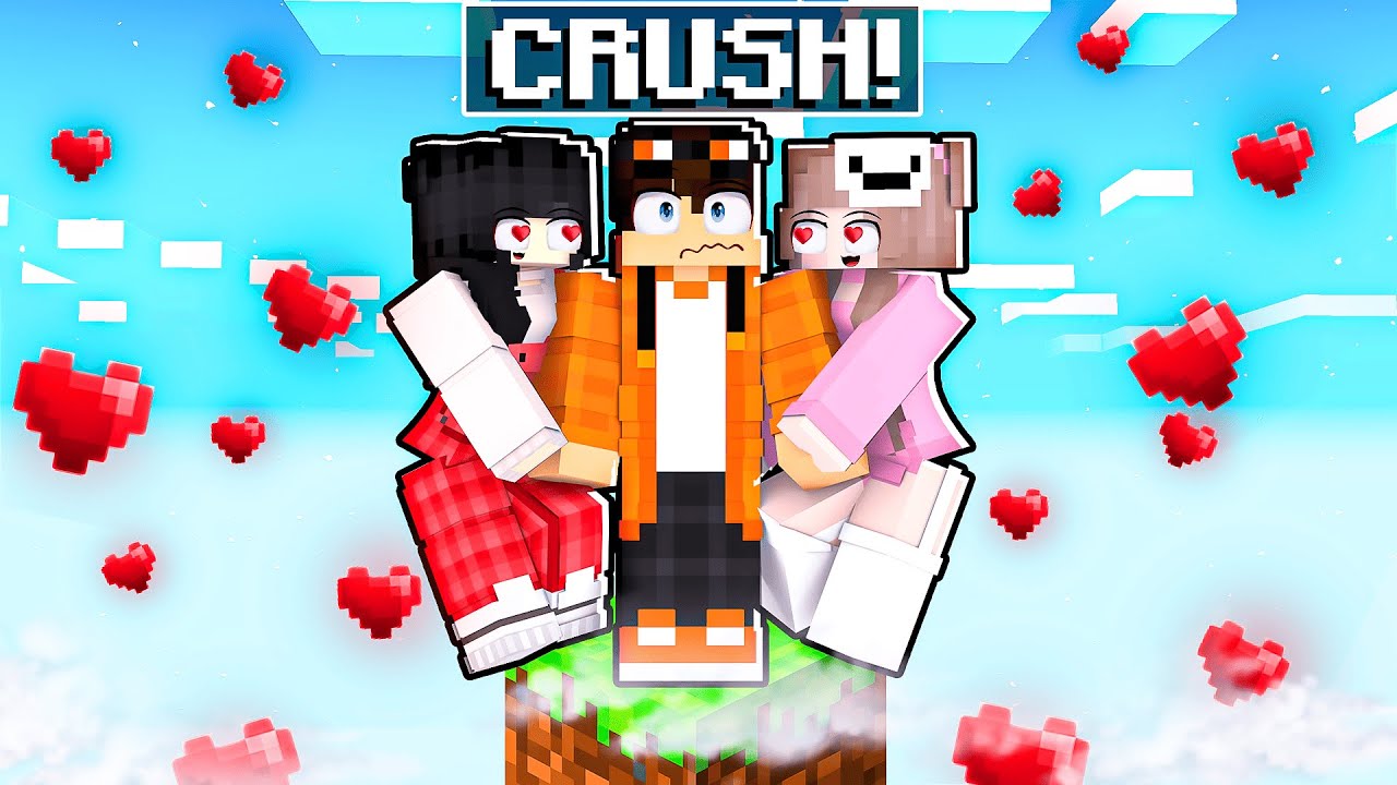 PRESO com MINHAS CRUSH em APENAS um BLOCO no Minecraft!