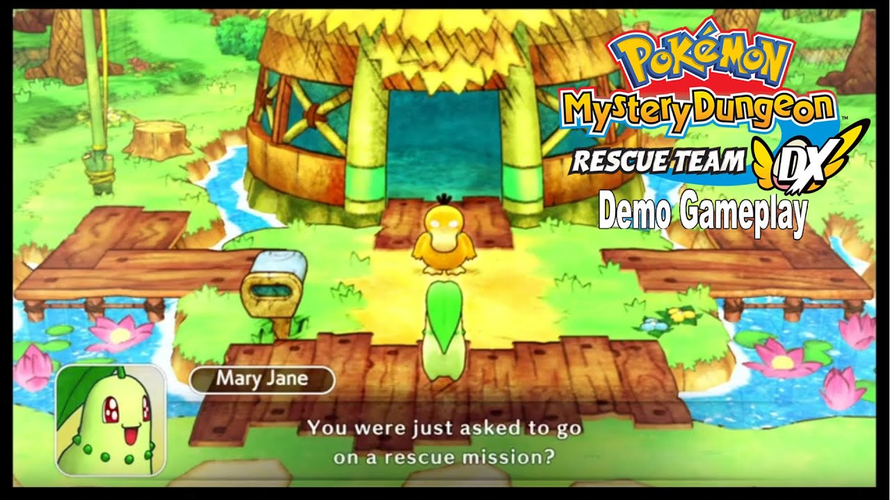 Team Badass Reporting For Duty! Pokemon Mystery Dungeon Rescue Team DX Demo