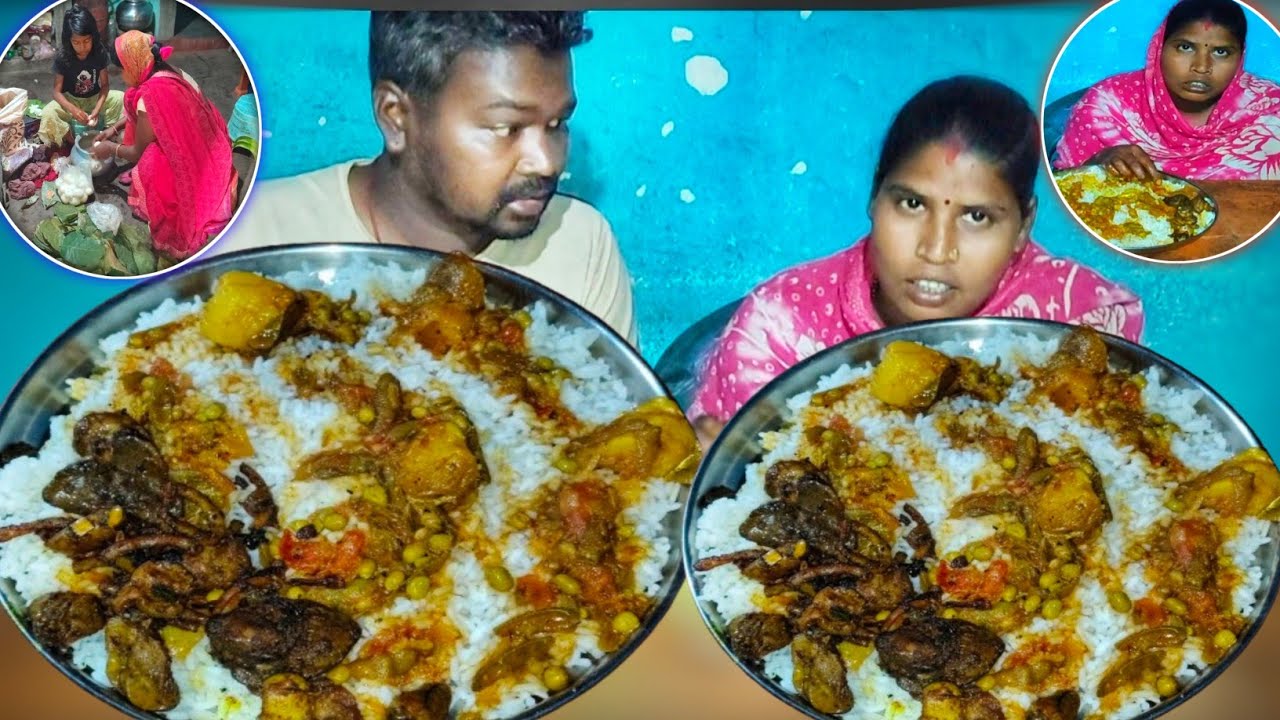 HEARTY VILLAGE MUKBANG: MAKING & EATING SPICY DESI SEM CURRY WITH  RICE | FULL RURAL MEAL SHOW 🍚