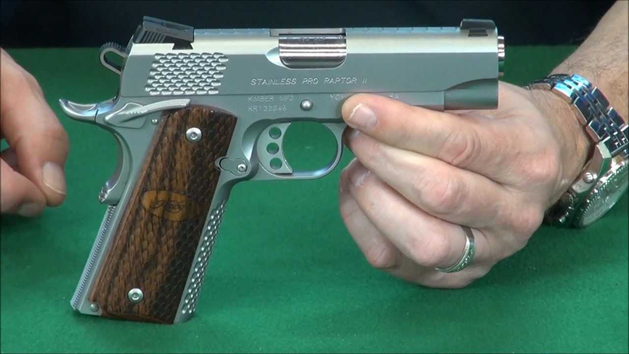 Kimber Pro Raptor II Table Top Review weaponseducation