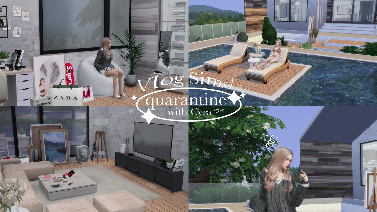 Sims4 Vlog | quarantine day, ทำอาหาร , บ้านแสนน่าเบื่อ [ EngSub]