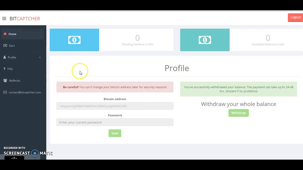 highest paid site 10k satoshi in 20 mins you can earn  0.001 satoshi daily