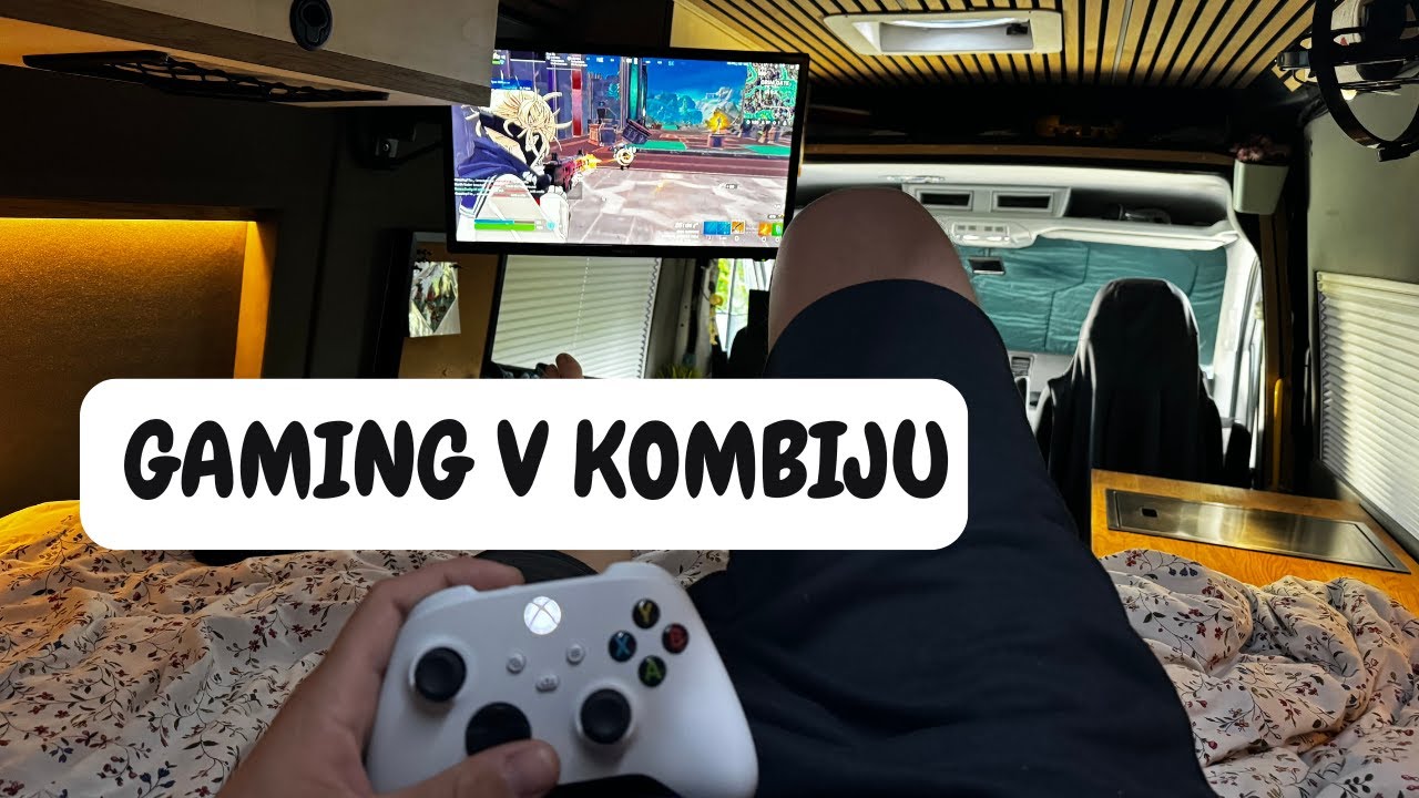 Vanlife kampiranje in GAMING v doma izdelanem avtodomu