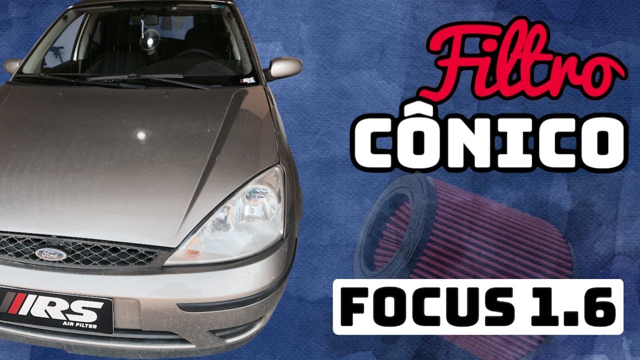 Se liga no FORD Focus 1.6 com filtro de ar esportivo cônico RS Filtros!!