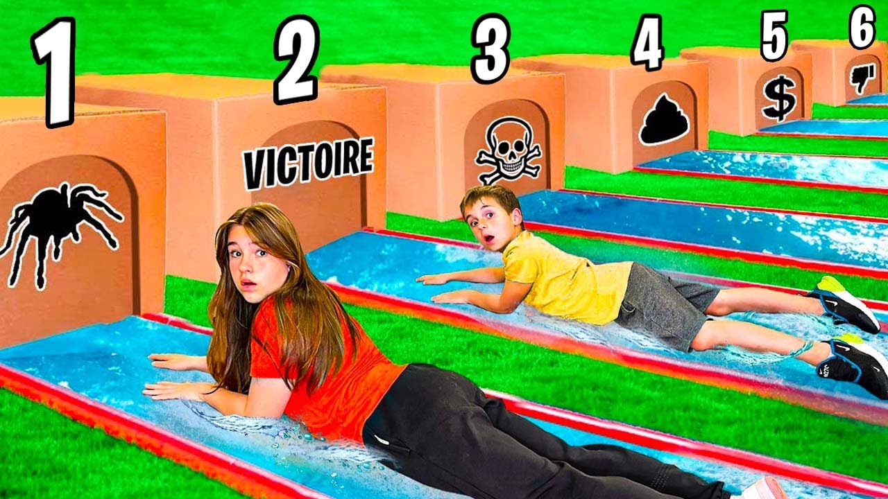 Ne Jamais Glisser Dans Le Mauvais Tunnel Mystère Challenge - Glisse Dans Le Bon Tunnel !