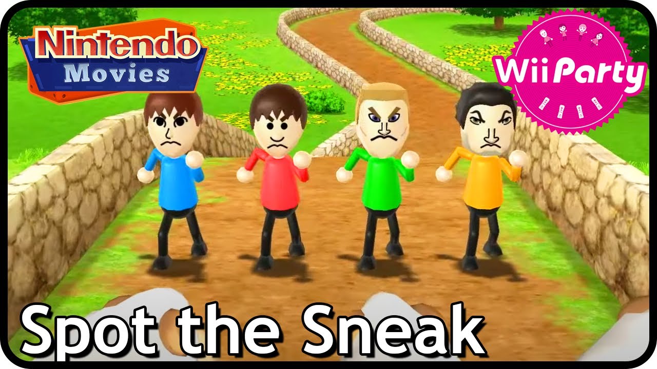 Wii Party - Spot the Sneak/Rule Reversal (2 players, Maurits vs Rik vs Tyrone vs Pablo)