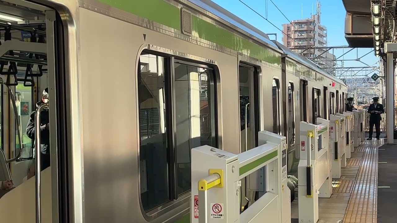【ワンマン化前】横浜線が橋本駅1番線に到着・発車メロディー『Verde Rayo(低音強調)』を鳴らして発車するシーン