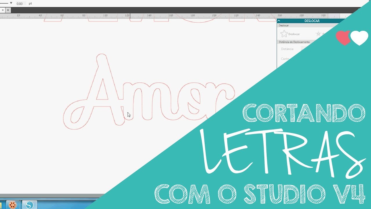 Como cortar letras na Silhouette usando o Studio V4   |    Thiara Ney