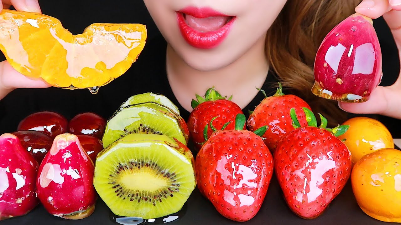 ASMR *TANGHULU* CANDIED FRUIT 탕후루 먹방 EATING SOUNDS MUKBANG NO TALKING
