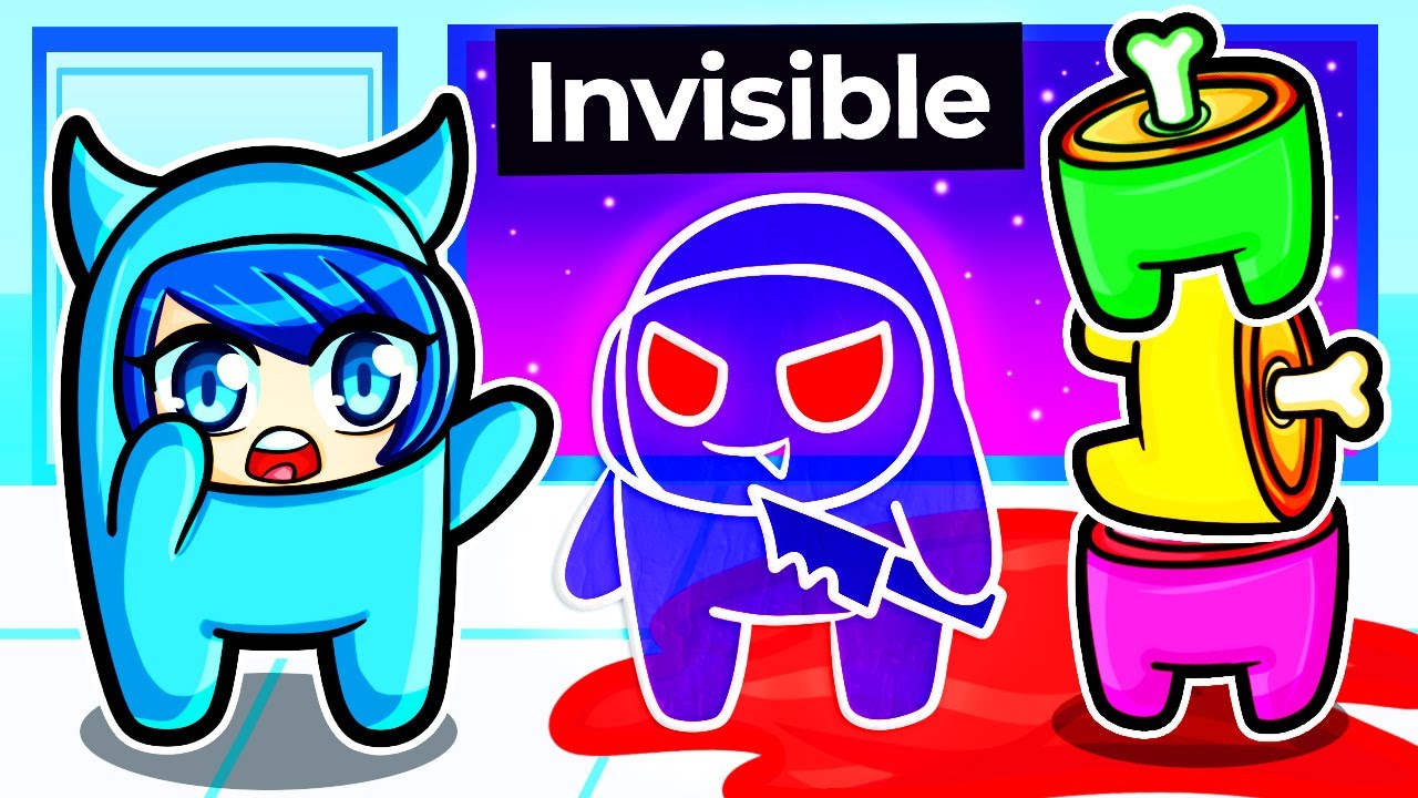 Playing Among Us but we're INVISIBLE!