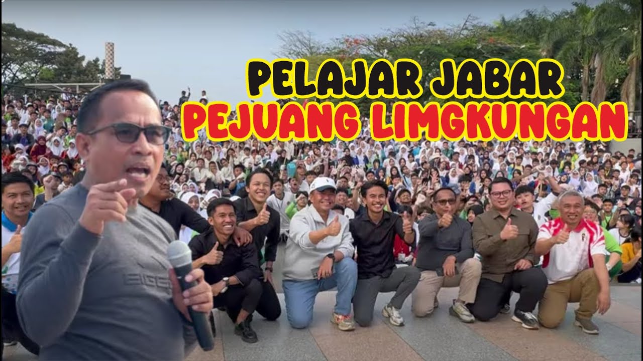 Ribuan Pelajar Jabar Aksi Lingkungan Dengan Pandawara dan SLI