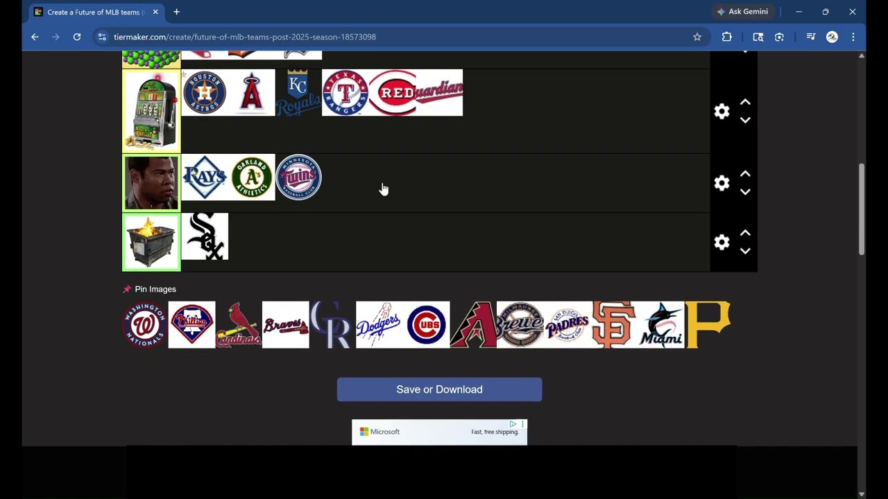 my start of season mlb tier list