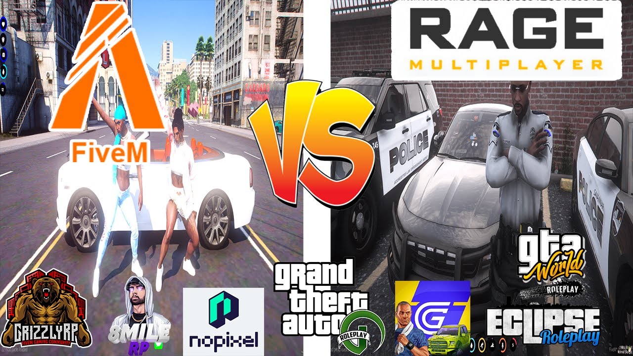 Best 5 *Free* Fivem/Ragemp GTA Roleplay Servers(2022) No Whitelist Servers Grizzley World PT.4