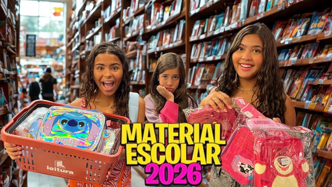 ESCOLHENDO MEU MATERIAL ESCOLA 2026 COM AS IRMÃS PINA