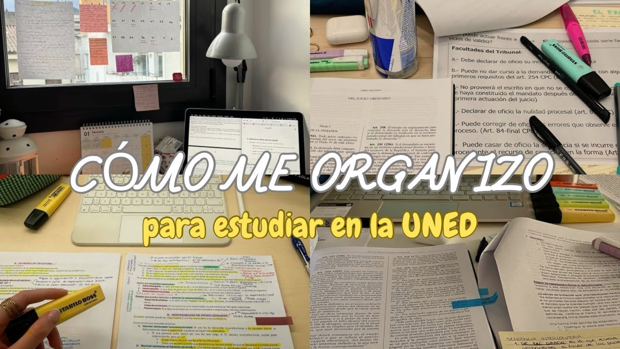 ✨📚 Cómo me organizo para estudiar en la UNED #uned #universidad #organizacion #derecho